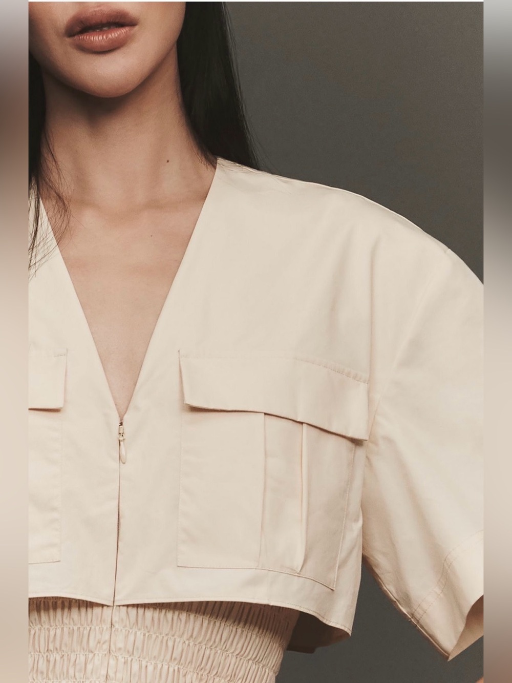 Anthropologie Mare Mare Utility Short-Sleeve Mini Shirt Dress - Picture 3 of 16